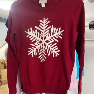 Loft snowflake sweater